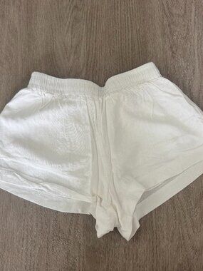 Princess Polly White Linen Shorts